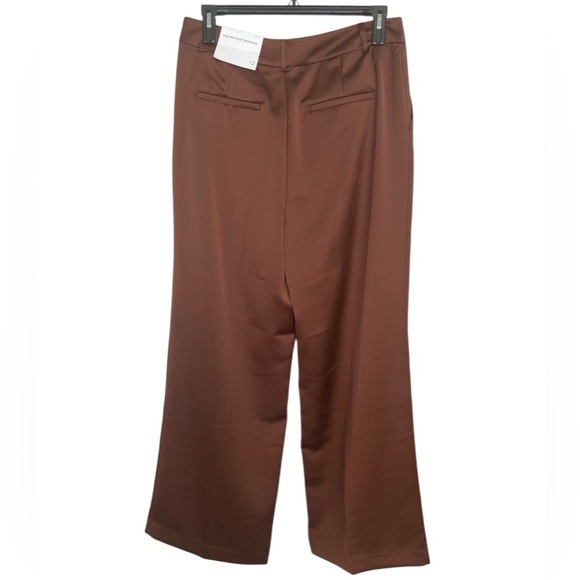 LOFT Peyton Trouser Brown Pants in Satin sz 12 - Picture 3 of 9
